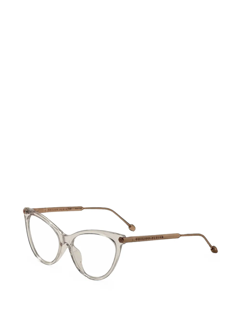 Philipp Plein Eyewear Bril met cat-eye montuur Goud
