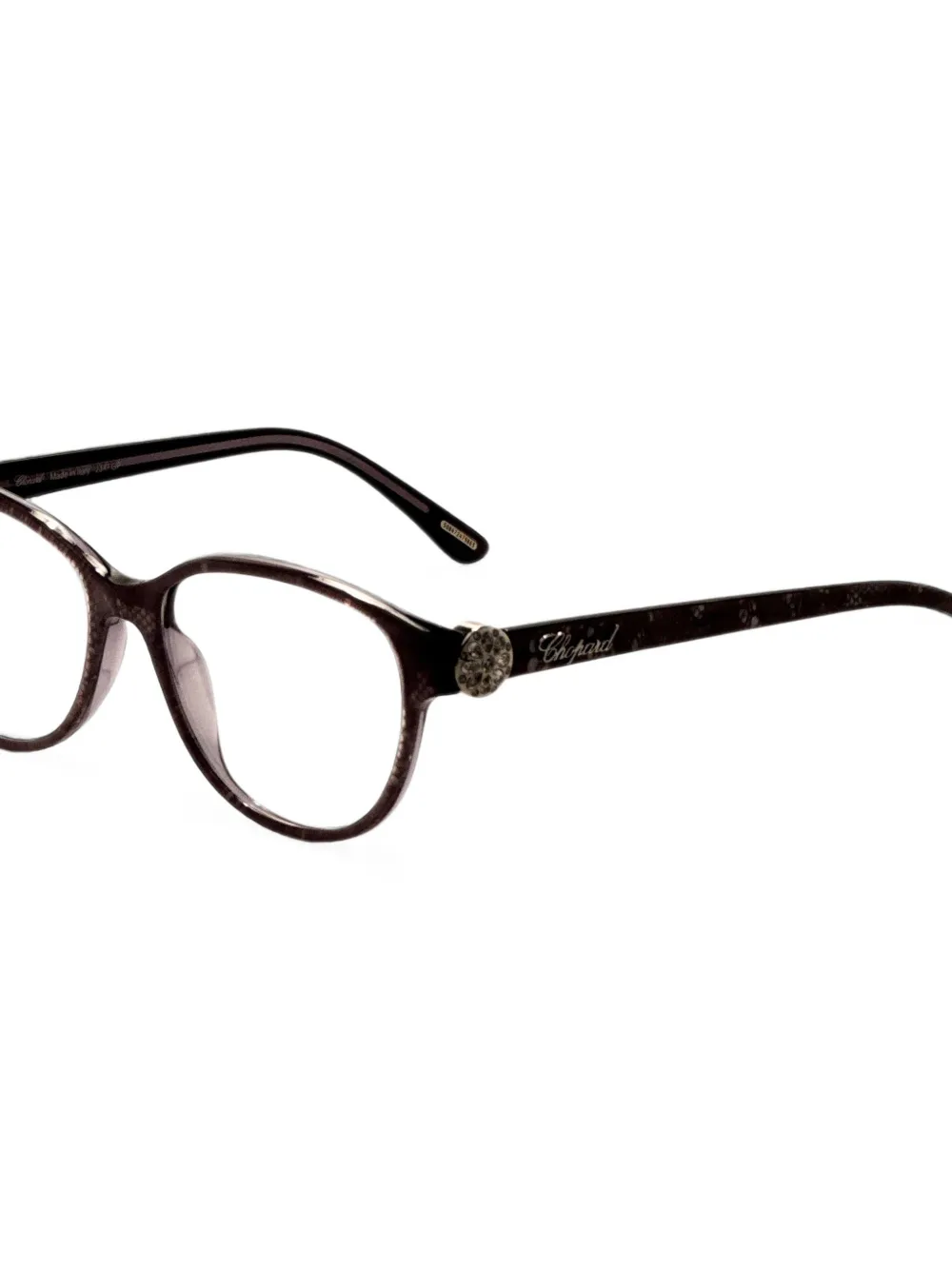 Chopard Lace Geometric-frame Glasses In Multi