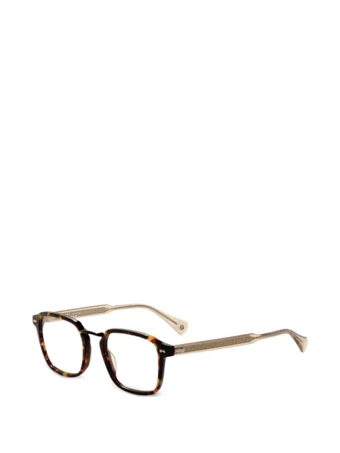 John Varvatos tortoiseshell-effect square-frame glasses