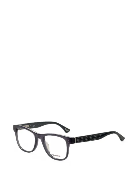 Zadig&Voltaire stud-embellished rectangle-frame glasses