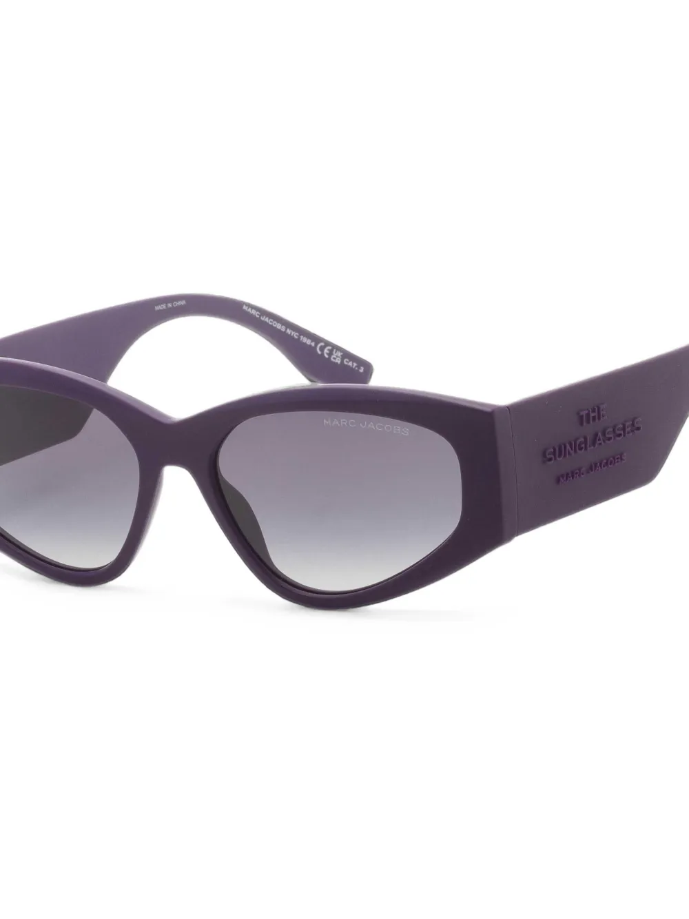 Marc Jacobs Eyewear Zonnebril met geometrisch montuur Paars