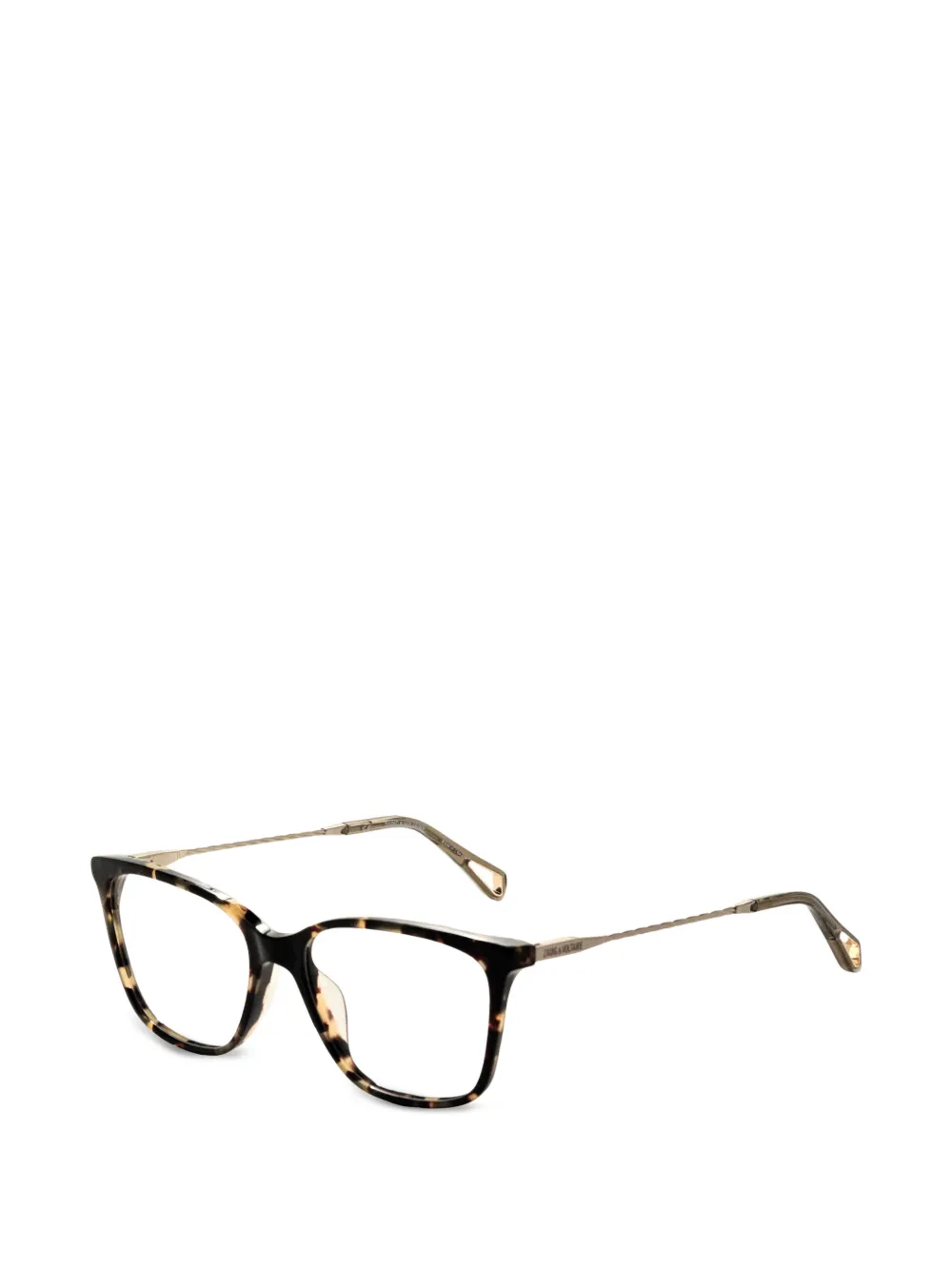 Zadig&Voltaire tortoiseshell-effect rectangle-frame glasses