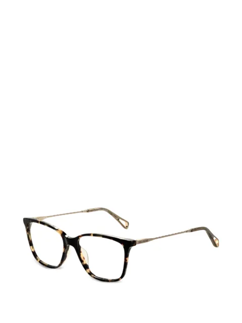 Zadig&Voltaire tortoiseshell-effect rectangle-frame glasses