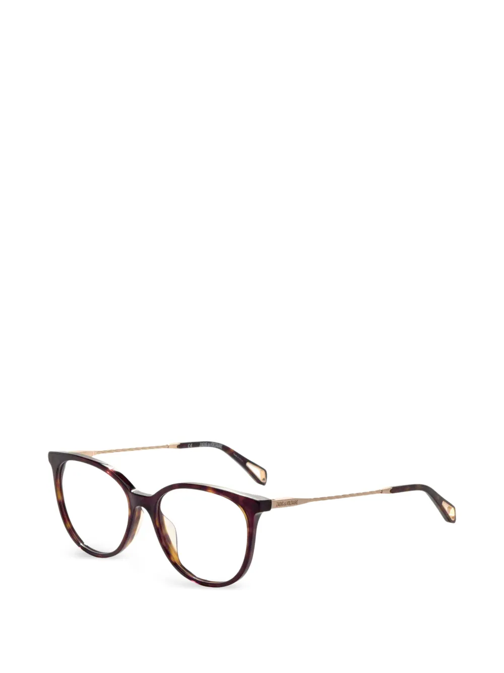 Zadig&Voltaire tortoiseshell-effect round-frame glasses · 47