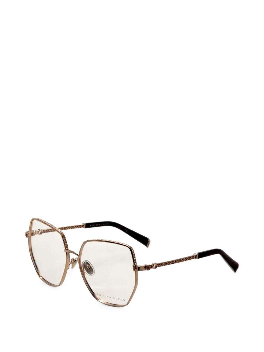 Philipp Plein Eyewear geometric-frame glasses - Oro