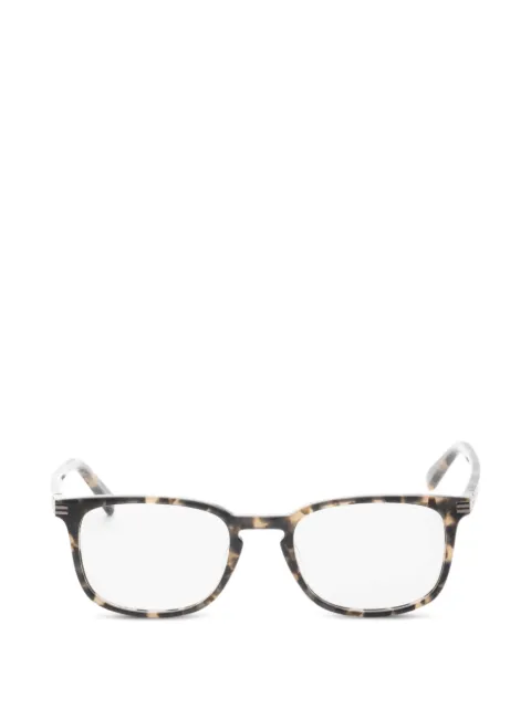 Tumi tortoiseshell-effect square-frame glasses