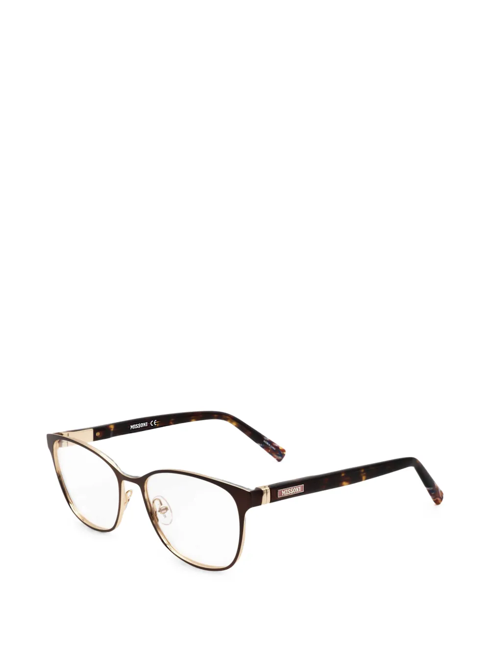 MISSONI EYEWEAR tortoiseshell-effect cat-eye glasses