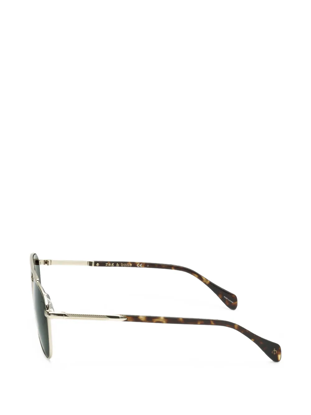 RAG & BONE EYEWEAR Zonnebril met piloten montuur Goud