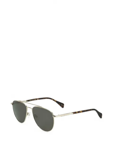RAG & BONE EYEWEAR tortoiseshell-effect pilot-frame sunglasses
