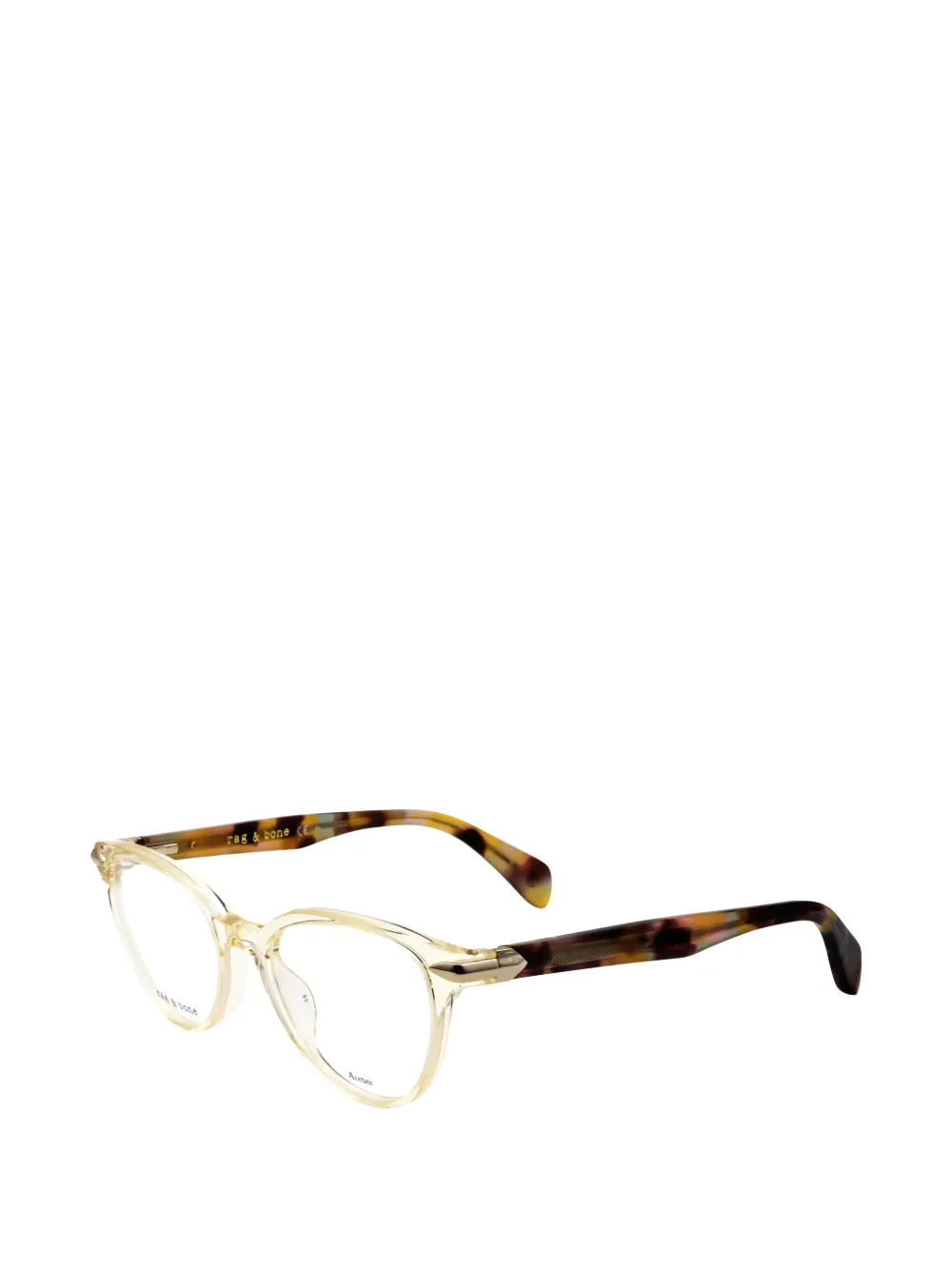 RAG & BONE EYEWEAR round-frame glasses Beige