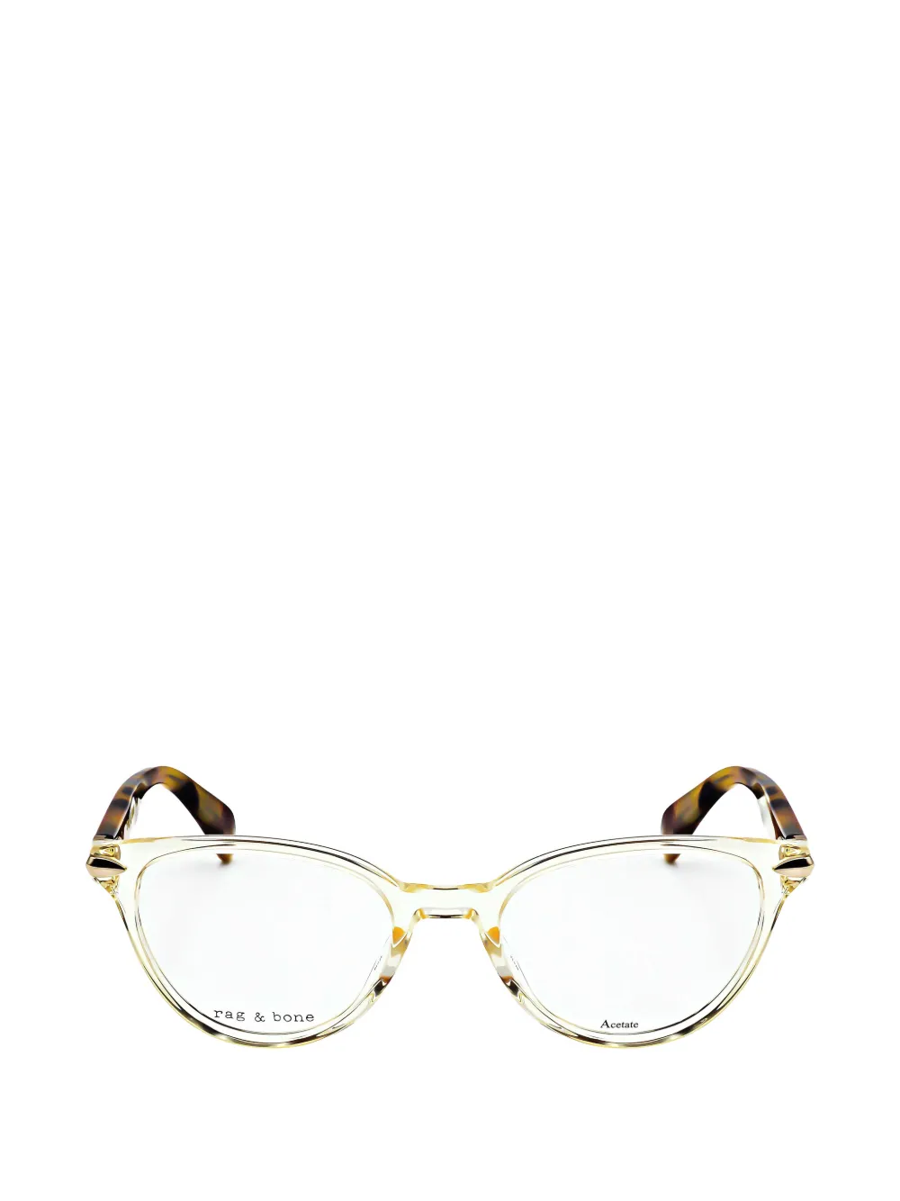 RAG & BONE EYEWEAR round-frame glasses Beige