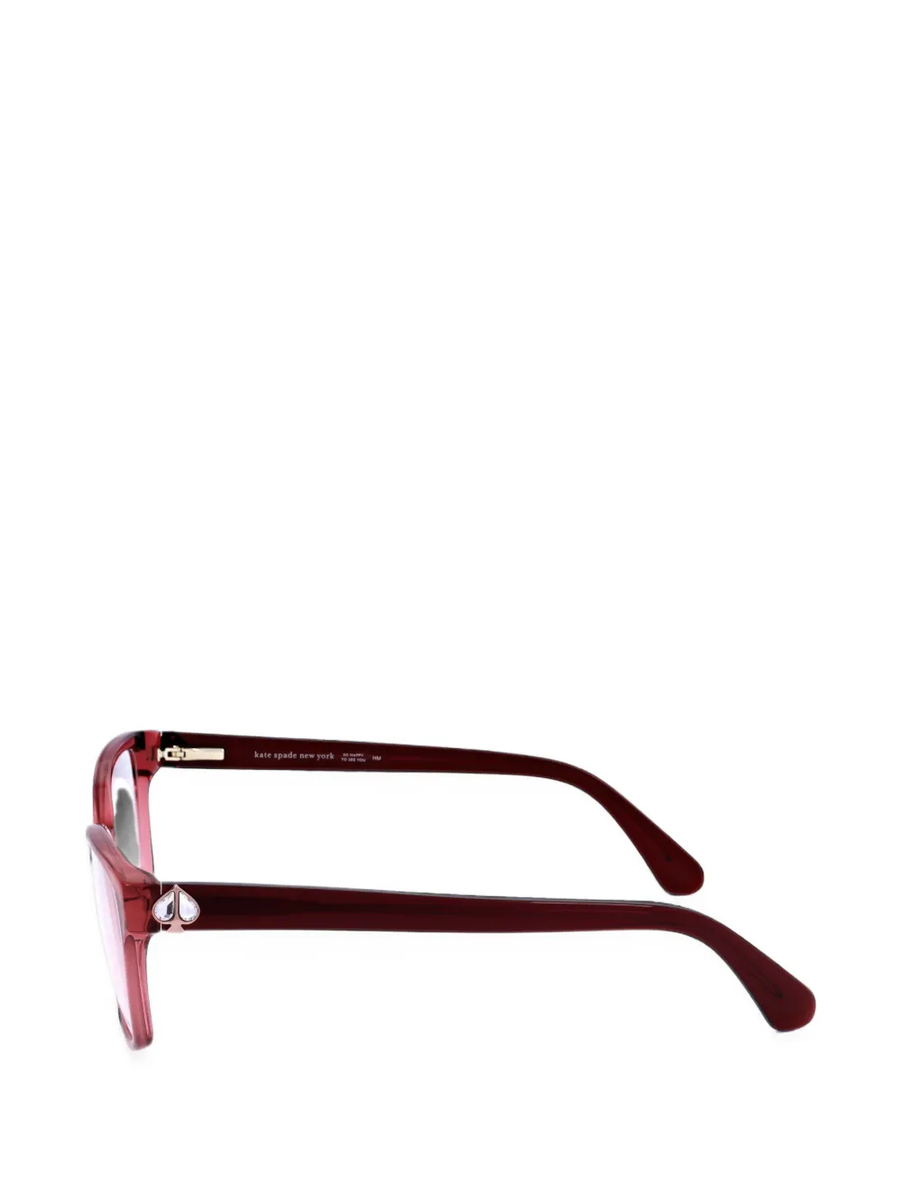 Kate Spade Reilly bril met rechthoekig montuur Roze