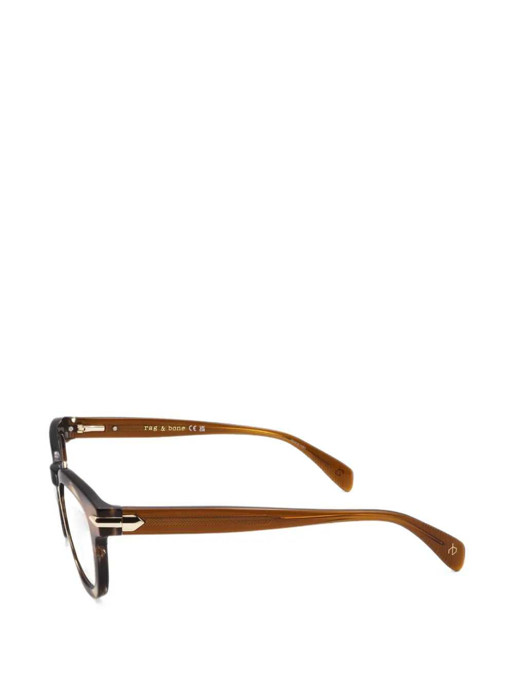 RAG & BONE EYEWEAR Bril met vierkant montuur Bruin