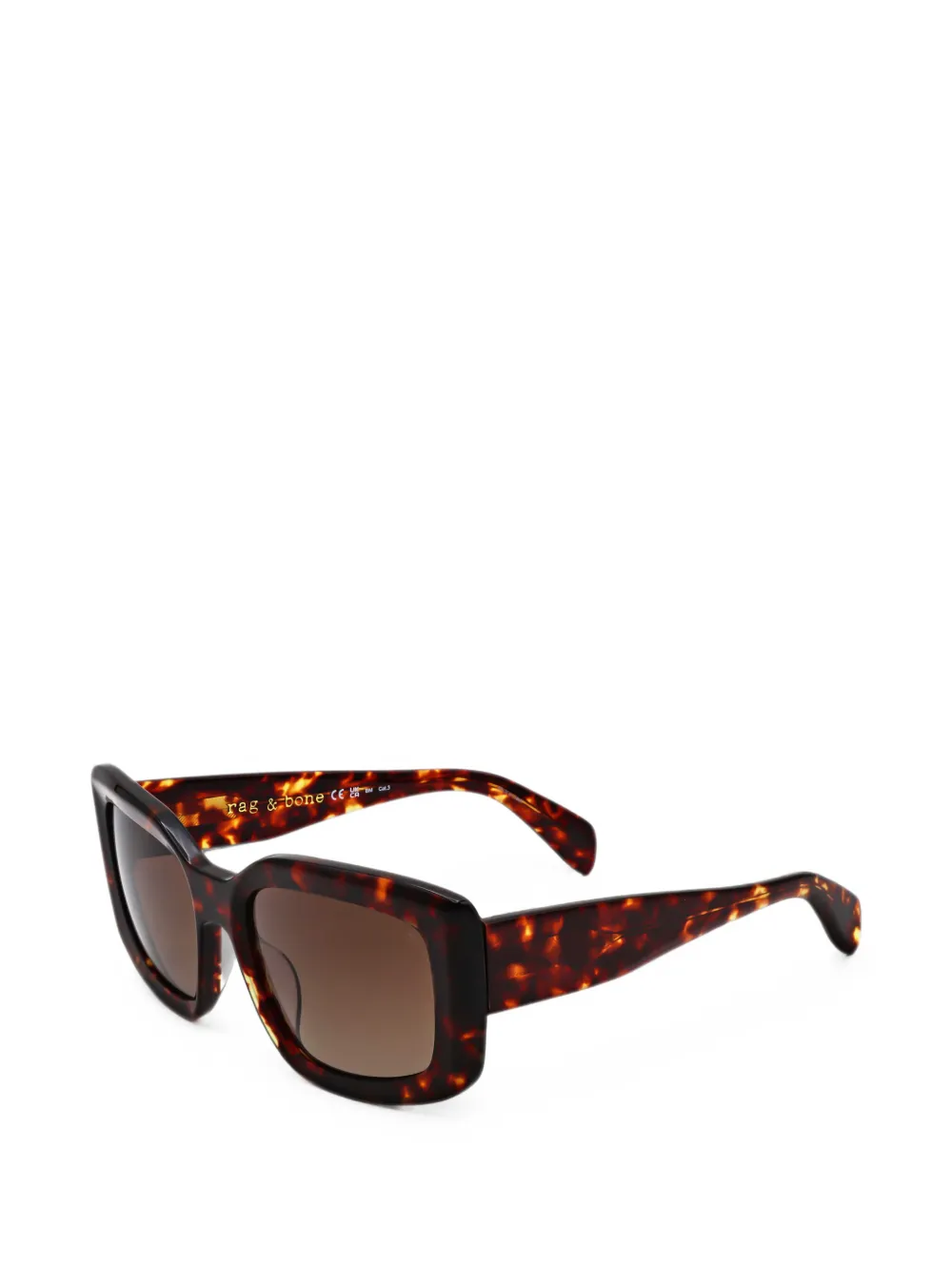 Rag & Bone Square-frame Sunglasses In Brown