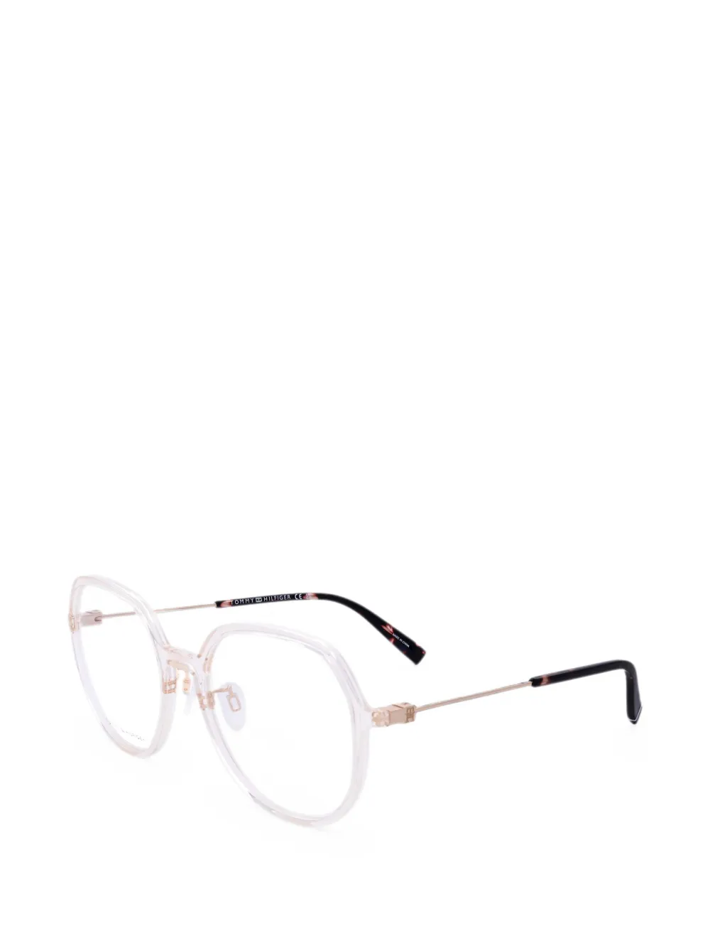 Tommy Hilfiger geometric-frame glasses - Bianco