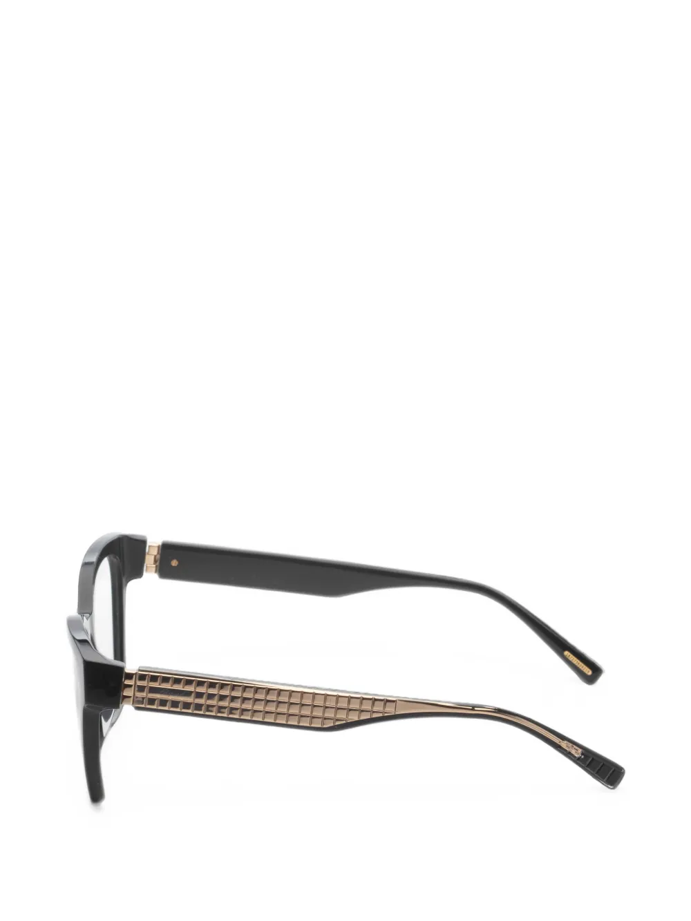Chopard Grid-pattern Rectangle-frame Glasses In Multi