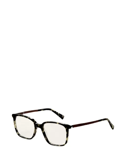 Tumi square-frame tortoiseshell-effect glasses