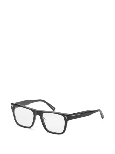 Tumi rectangle-frame glasses