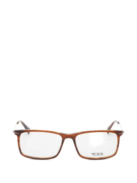 Tumi rectangle-frame glasses