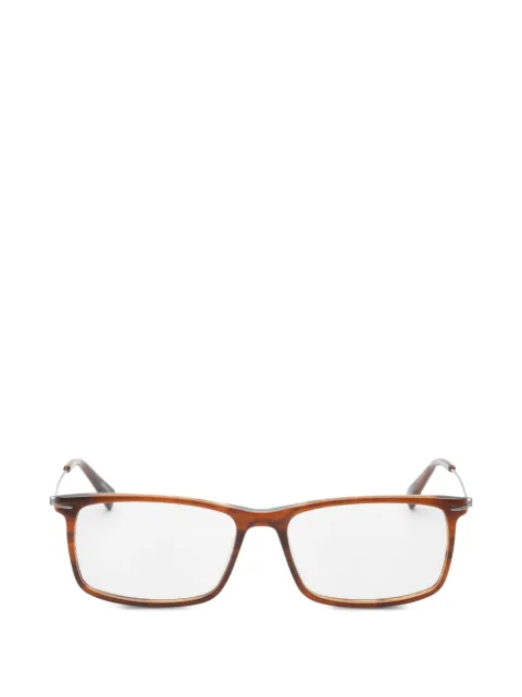 Tumi rectangle-frame glasses