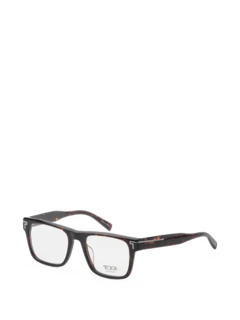 Tumi rectangle-frame glasses