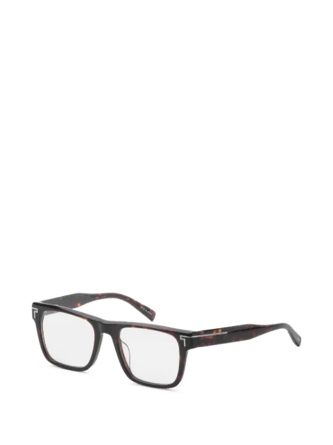 Tumi rectangle-frame glasses
