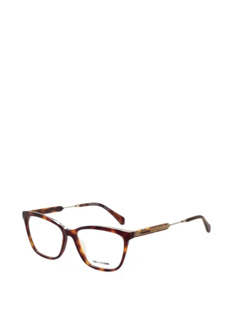 Zadig&Voltaire tortoiseshell-effect rectangle-frame glasses