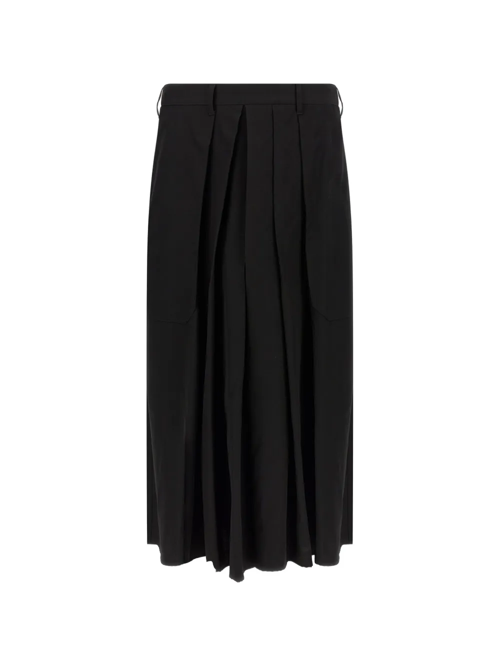 Yohji Yamamoto Pantaloni Hakama con pieghe - Nero