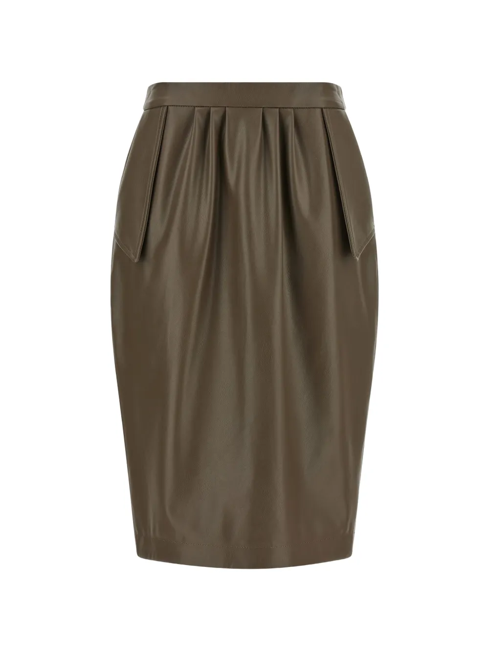 Stella McCartney flap-pocket midi skirt - Braun