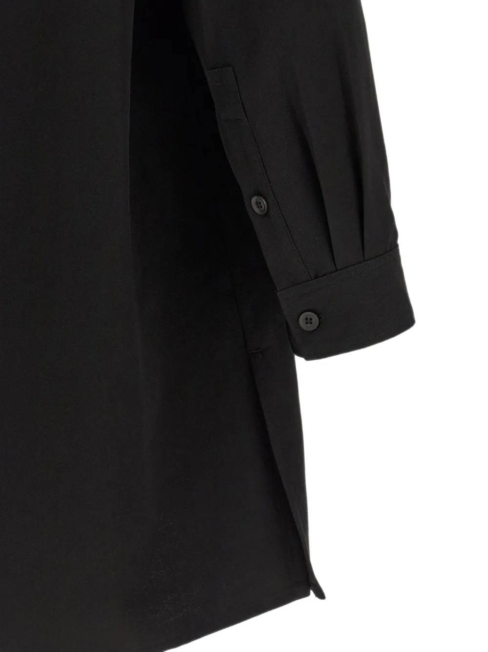 Yohji Yamamoto Overhemd met kikkersluiting Zwart