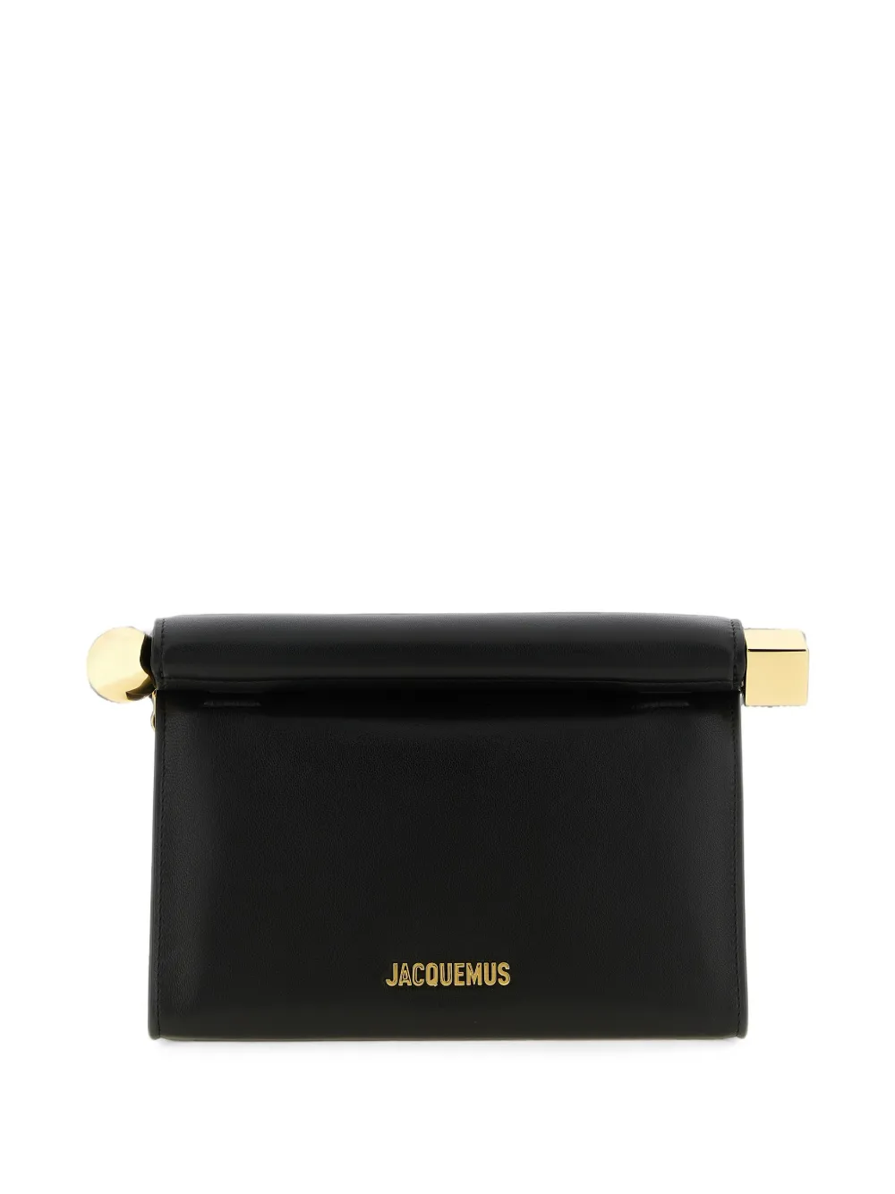 Jacquemus Rond Carré leather clutch bag - Nero