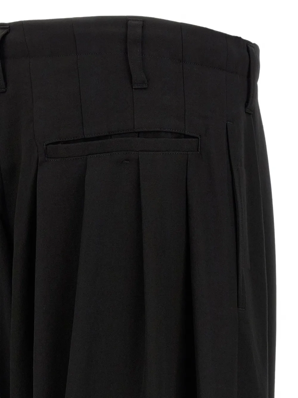 Yohji Yamamoto Broek met trekkoord Zwart