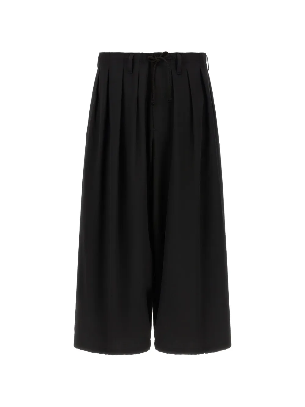 Yohji Yamamoto pleated wool trousers - Schwarz
