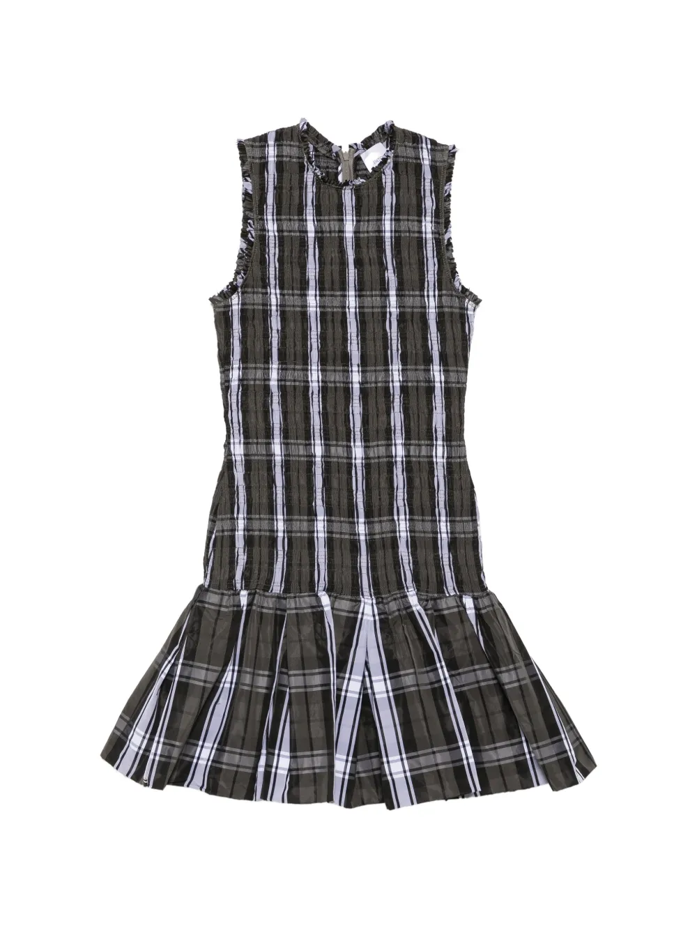 Patou Abito corto tartan - Grigio