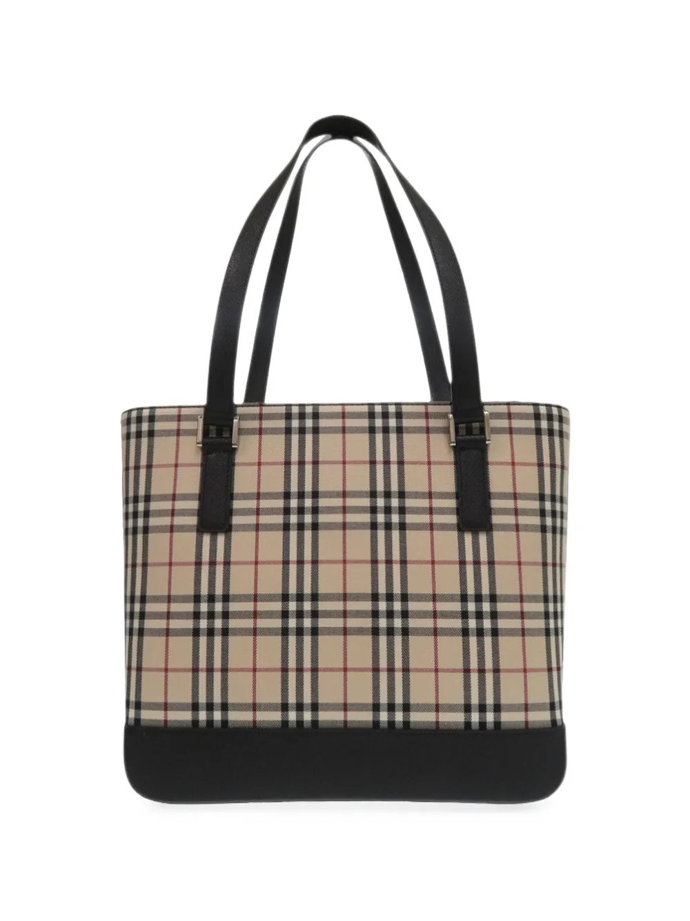 Burberry Pre-Owned 2000-2017 House Check Tote Bag aus Nylon - Schwarz