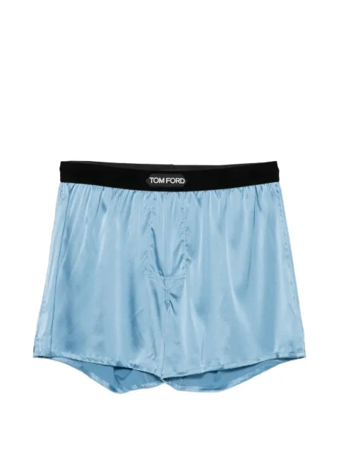 TOM FORD logo-patch boxer shorts