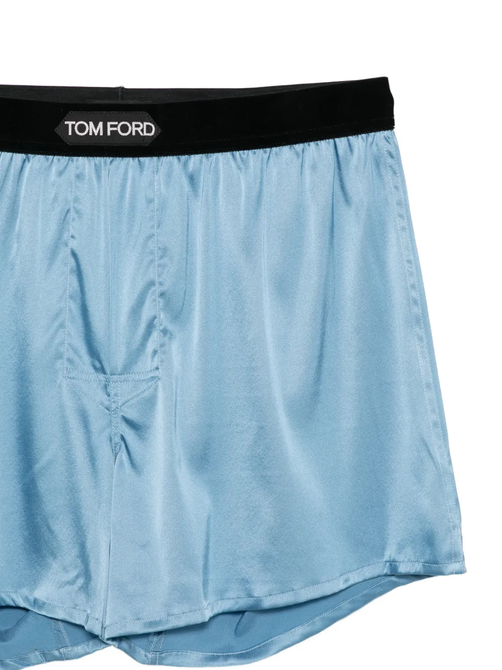 TOM FORD Boxershorts met logopatch Blauw