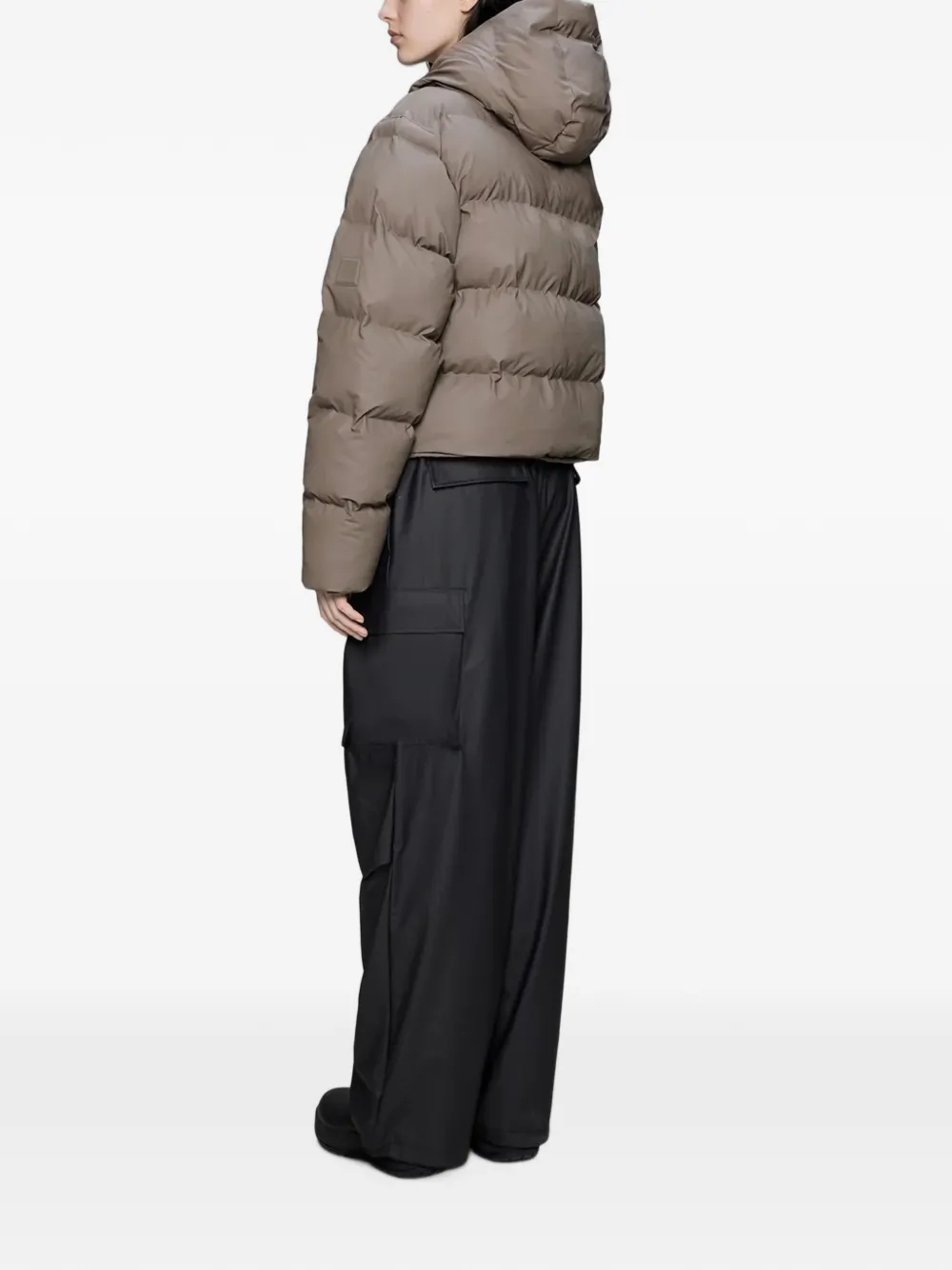 Rains Gewatteerd jack met capuchon Beige