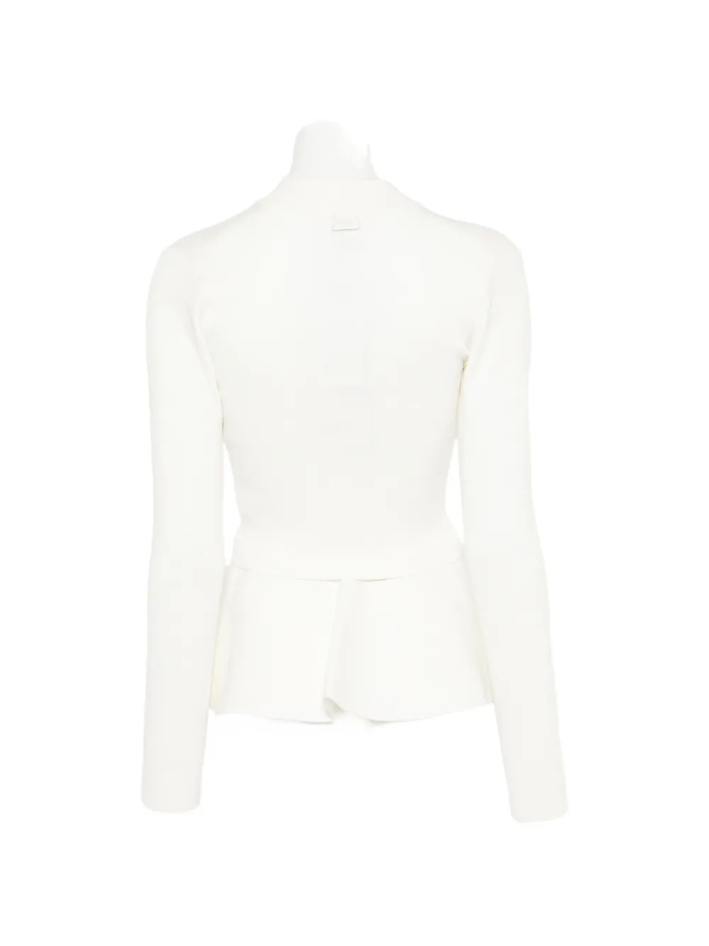 Juun.J Peplum vest met rits Beige
