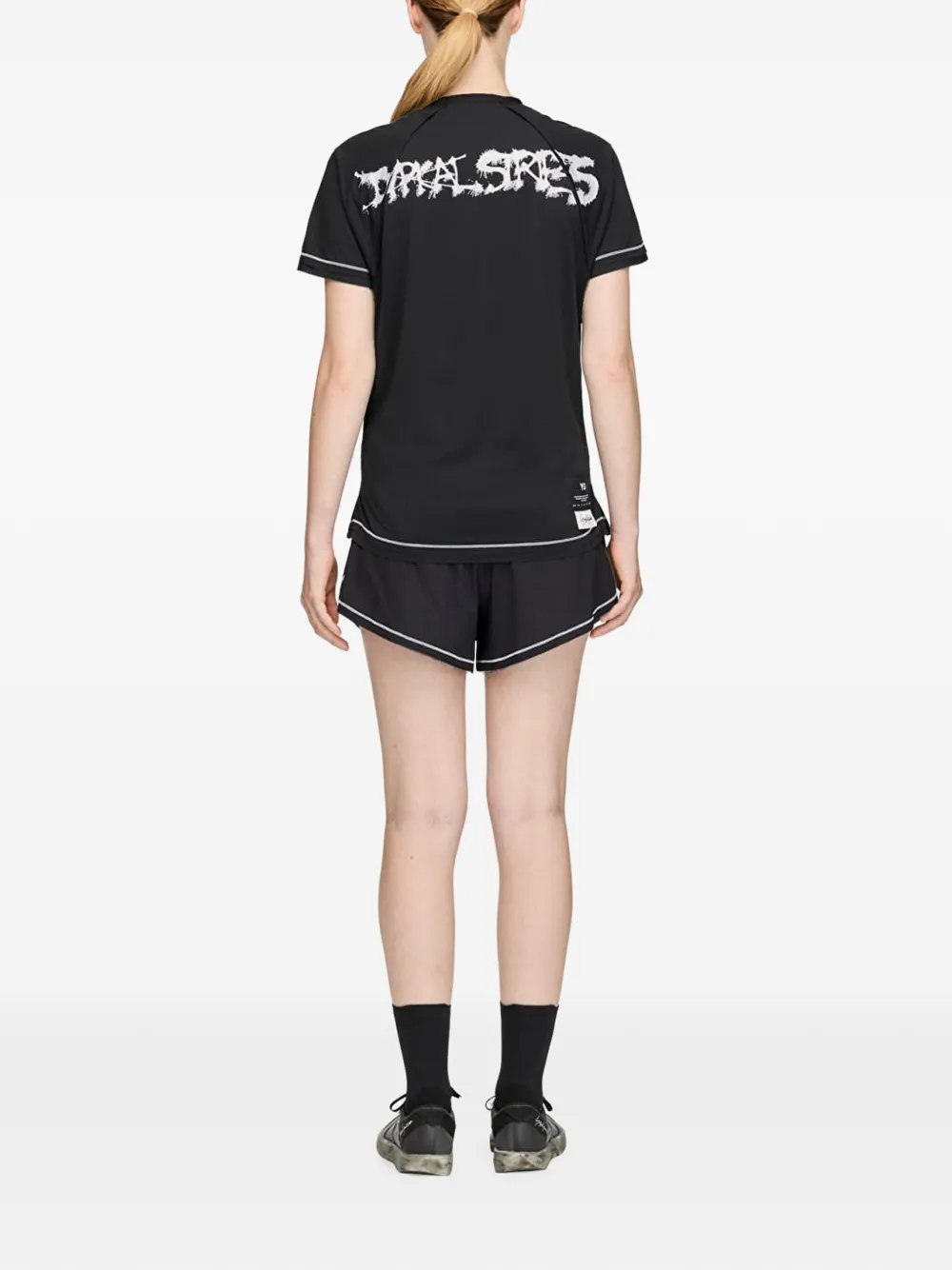 Y-3 Chito shorts met grafische print Zwart