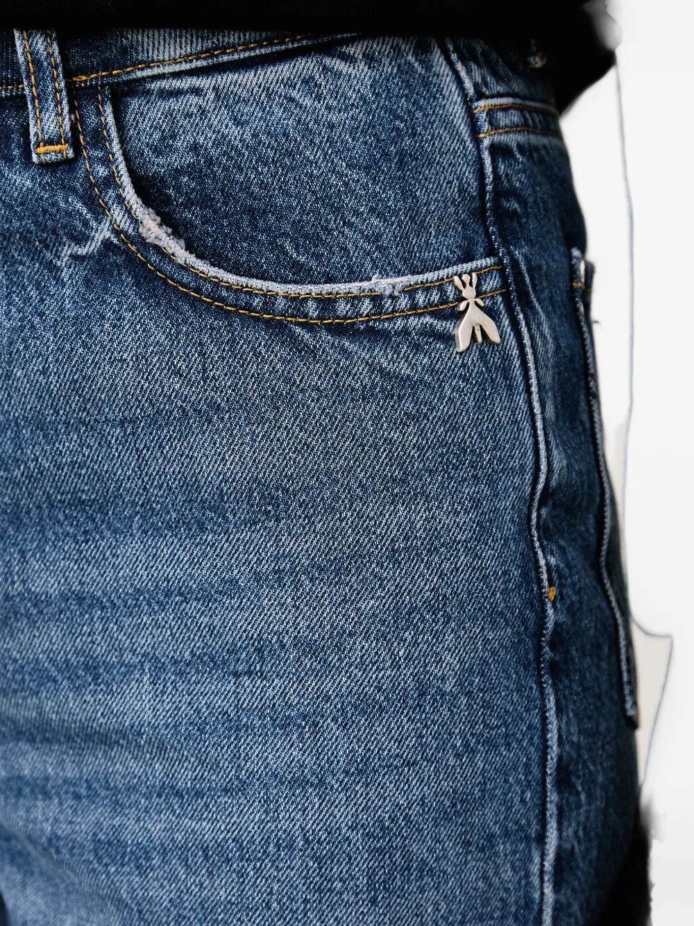 Patrizia Pepe Straight jeans met vervaagd effect Blauw
