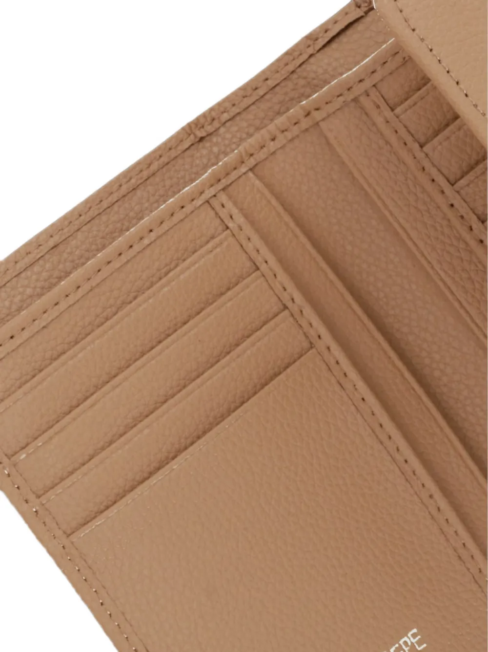 Patrizia Pepe Portemonnee met bewerkt leer Beige