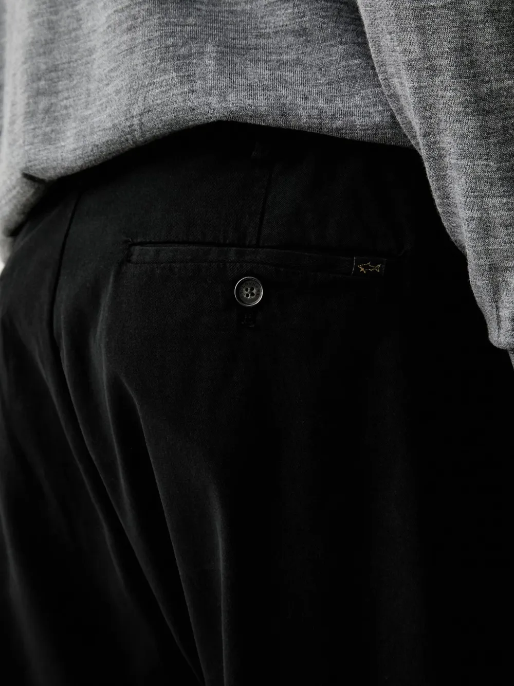 Paul & Shark Broek met geplooid detail Zwart