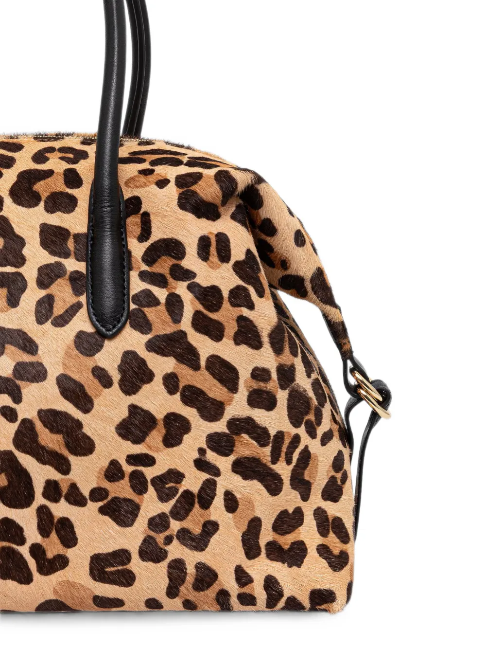 Patrizia Pepe Fly shopper met luipaard-print Beige