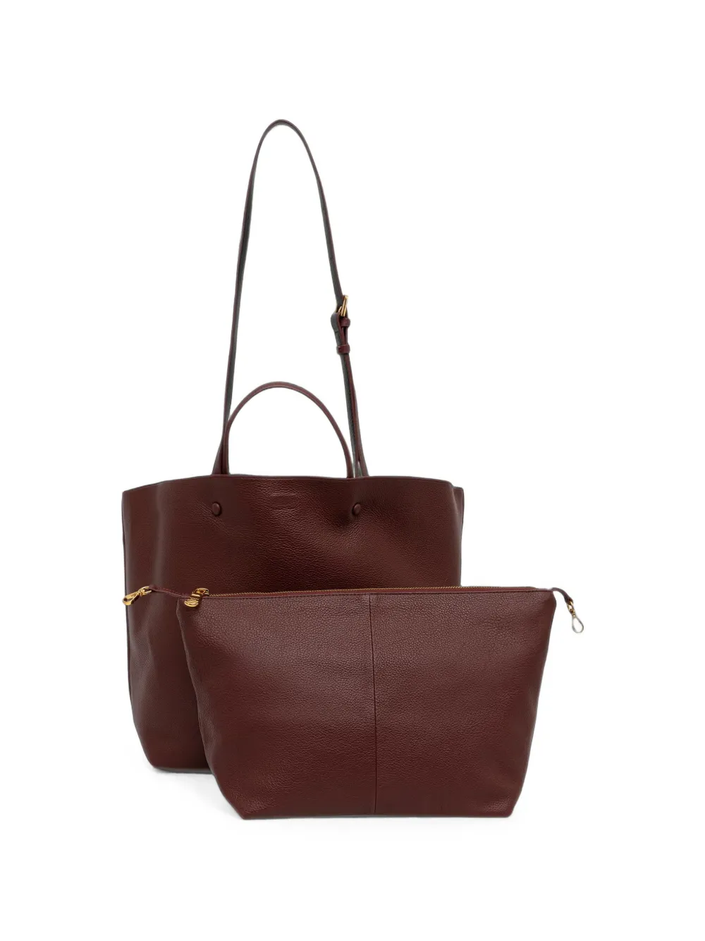 Patrizia Pepe Leren shopper Rood