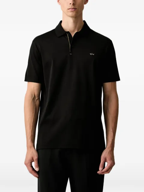 Paul & Shark logo-plaque polo shirt