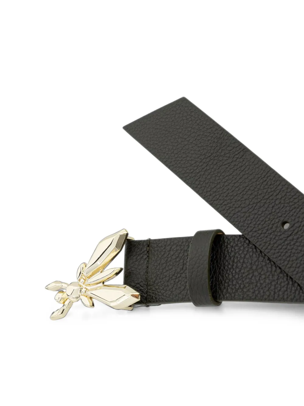 Patrizia Pepe Fly buckle leather belt Groen