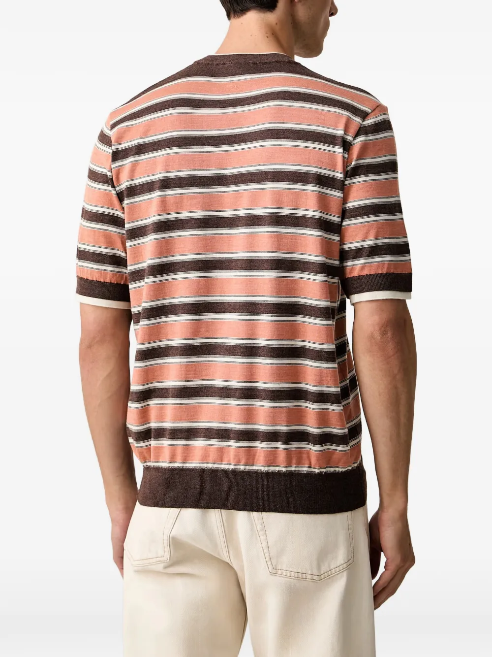 Paul & Shark Gestreept T-shirt Bruin