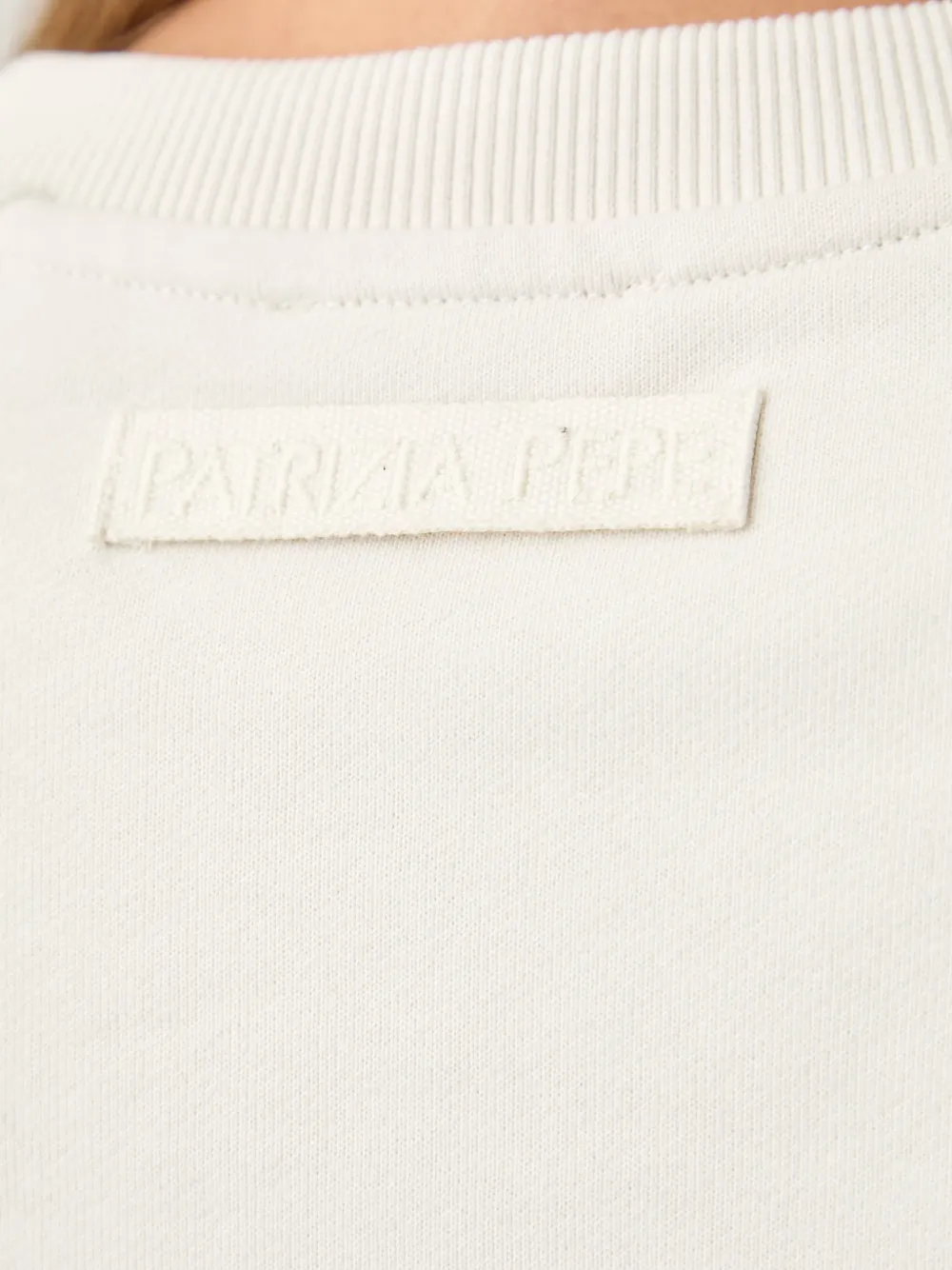 Patrizia Pepe Sweater met vlakken en raglanmouwen Beige