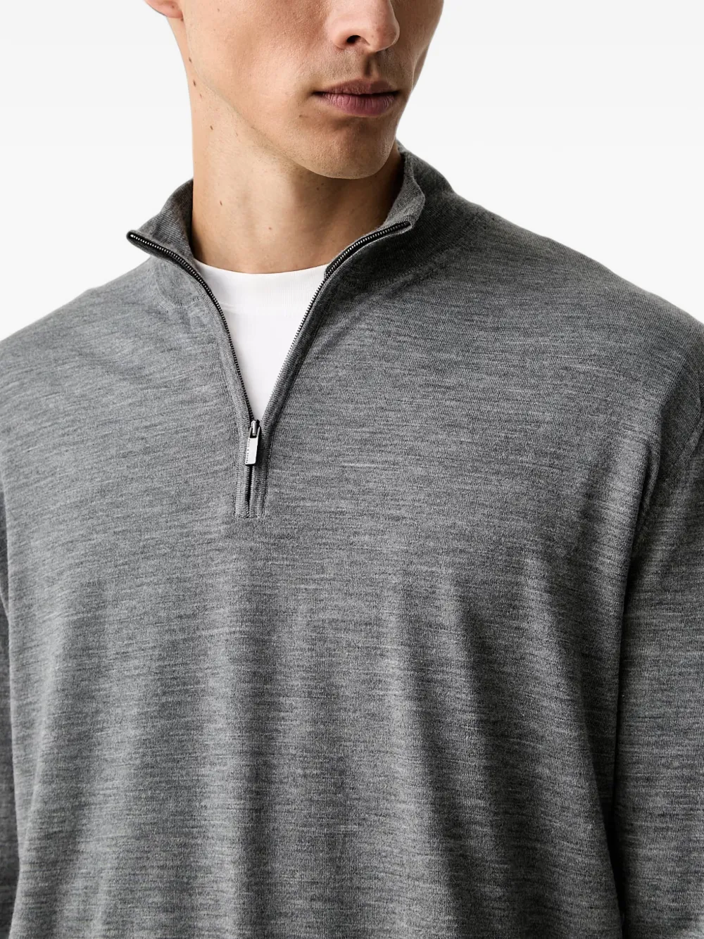 Paul & Shark quarter-zip sweater Grijs
